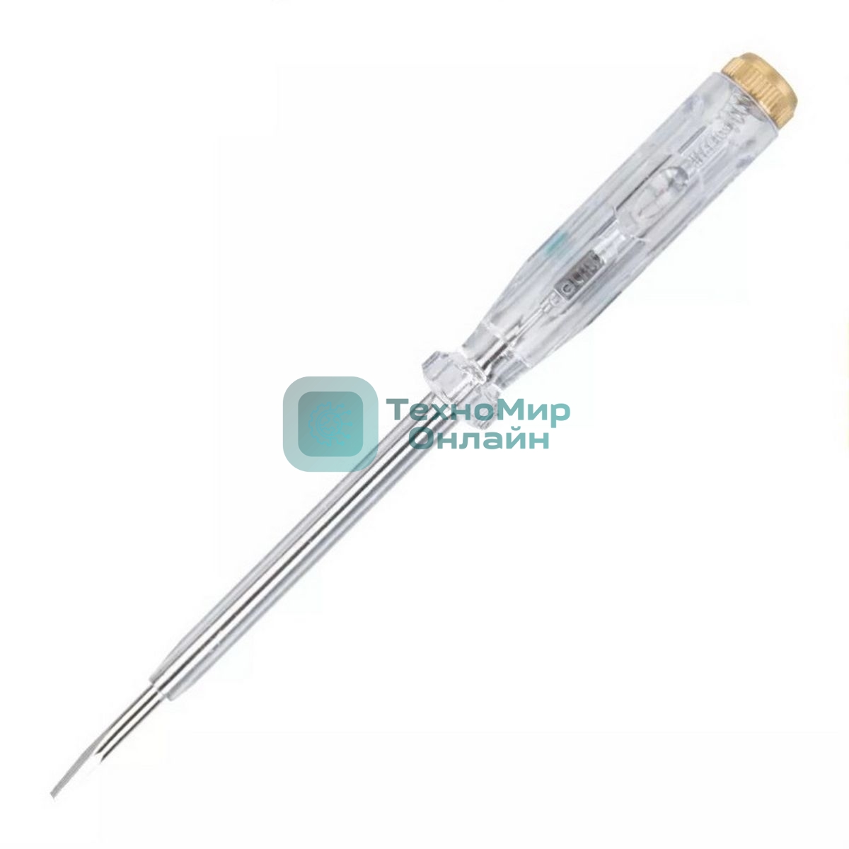 Индикаторная отвертка-тестер напряжения светодиодная Deli DL8002 100-500 В, длина 190мм