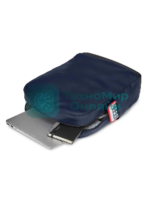 Рюкзак для ноутбука Moleskine CLASSIC (ET86UBKB20) 32x42x11 см эко-кожа синий сапфир