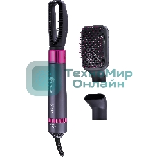 Фен-щётка LEONORD LE-1211 черный/розовый, 1200 Вт, ионизация