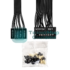 Компьютерный корпус Miditower ExeGate AA-443-UNS500 (ATX, БП UNS500 с вент. 12см, 2хUSB+HD Audio, черный)