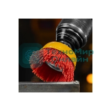 Щетка для дрели Denzel 65 мм, чашка, со шпилькой, нейлоновая щетина