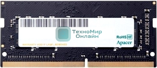 Оперативная память Apacer, DDR4, 8GB (1x8GB), 3200MHz, CL22, SO-DIMM