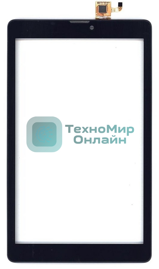 Сенсорное стекло (тачскрин) для Irbis TZ83, черное с рамкой