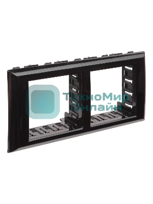 Рамка-суппорт 4 мод. Avanti для In-liner Front черный ДКС 4402914