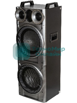 Минисистема SUPRA SMB-2150 черный 1200Вт FM USB BT SD (в комплекте: активн.+пассив.колонки)