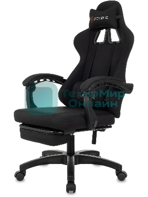 Кресло Zombie Weaver черный, ткань, подголовник, подставка для ног