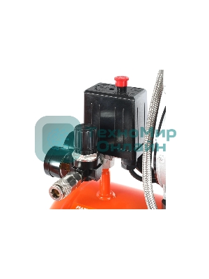 Компрессор Patriot WO 24-160 525306375 Безмасляный; Мощн. 1,1 кВт; Напр. 230В Об. двиг.: 2850 об/мин; Производительность: 160 л/мин; Объем ресивера: 24 л; Давление: 8 бар