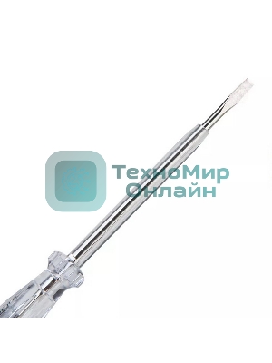 Индикаторная отвертка-тестер напряжения светодиодная Deli DL8002 100-500 В, длина 190мм