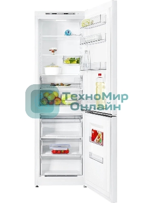 Холодильник Atlant XM 6624-109 белый двухкамерный 228/119л морозилка снизу