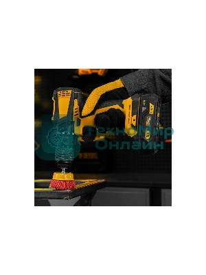 Щетка для дрели Denzel 65 мм, чашка, со шпилькой, нейлоновая щетина