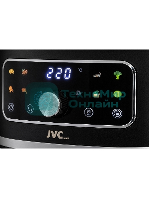 Аэрогриль JVC JK-MB055 черный, 1750 Вт, 5.5 л, электронное управление, 8 программ