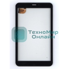 Сенсорное стекло (тачскрин) для Irbis TZ85, черное с рамкой