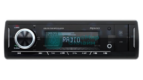 Автомагнитола Prology GT-110, 1 DIN, Bluetooth, USB Type-A, AUX