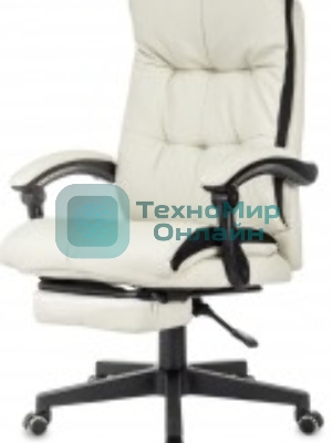Кресло Бюрократ CH-824MSG-BF слоновая кость, экокожа