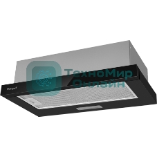 Вытяжка каминная Weissgauff TEL 600 Black Glass черный, 60 см, 600 куб. м/ч, 46 дБ