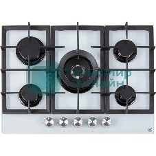 Газовая варочная панель MBS PG-801WH стекло белое