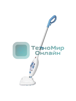 Паровая швабра Blackton Bt SM1114 White-blue, Мощность 1300 Вт, 2 в 1. Вертикальная и компактная, Резервуар для воды 300 мл, Время неприрывной работы до 20 минут, Быстрая и эффективная очистка всех типов полового покрытия: паркет, линолеум, плитка, Уничтожение до 99,9% бактерий и микробов, Поворотная щетка, 12 насадок в комплекте, Вертикальная парковка, Быстрый нагрева 20 секунд