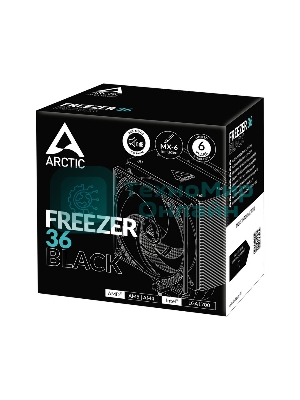 Кулер для процессора Arctic Freezer 36 черный, 120 мм, алюминий/медь, 1800 об/мин, 22.5 дБ, 4 pin, 200 Вт, 159 мм