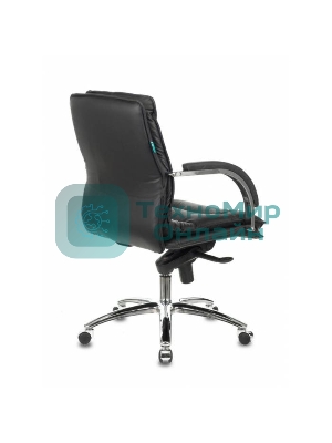 Кресло Бюрократ T-9927SL-LOW/BLACK черный, кожа