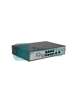 Коммутатор неуправляемый PoE ORIGO Unmanaged Switch 8x1000Base-T PoE, 2x1000Base-T, PoE Budget 120W, Long-range PoE up to 250m, 19