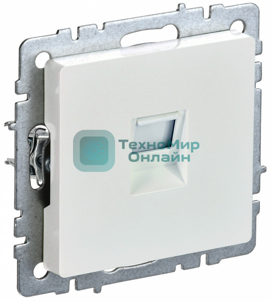 Розетка компьютерная IEK BRITE РК10-БрЖ RJ45 кат.5E жемчуг