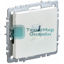 Розетка компьютерная IEK BRITE РК10-БрЖ RJ45 кат.5E жемчуг