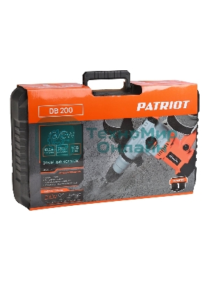 Отбойный молоток Patriot DB 200 черный/оранжевый