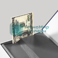 Сейф-книга Deli ET647 240x155x55 мм механический, синий