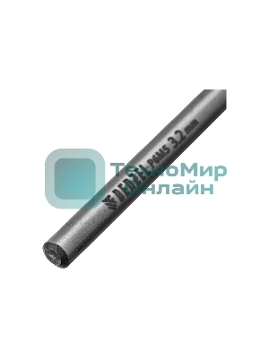 Сверло спиральное по металлу Denzel 3,2 x 65мм, Р6М5, Golden Tip, многогранная заточка, 2 шт.