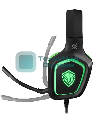 Гарнитура Defender Hinderer чёрный, проводная, подсветка