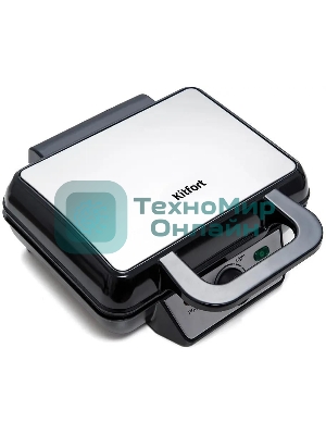 Вафельница Kitfort КТ-1620 Мощность 920 Вт. Размер: 240 х 260 x 95 мм. Длина шнура 70 см. Вес нетто 1,7 кг. Электрическая вафельница Kitfort КТ-1620 поможет испечь венские и бельгийские вафли. Она оснащена световыми индикаторами включения и готовности к работе, независимыми нагревателями в каждой половинке формы и отсеком для хранения шнура. Противоскользящие ножки не дают прибору скользить по столу во время готовки.