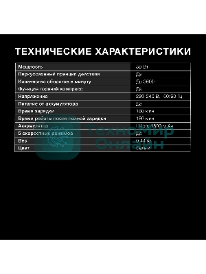 Массажер Hyundai H-MG898 30Вт белый