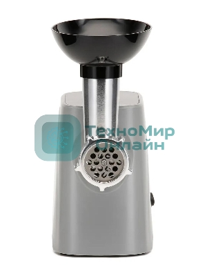 Мясорубка электрическая Hyundai HY-MG4391 серый, 1900 Вт, 2.4 кг/мин, реверс, защита от перегрузки, насадки - 4