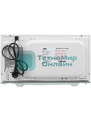 Микроволновая печь BBK 23MWS-927M/W белый, 23 л, 900 Вт, переключатели - поворотный механизм