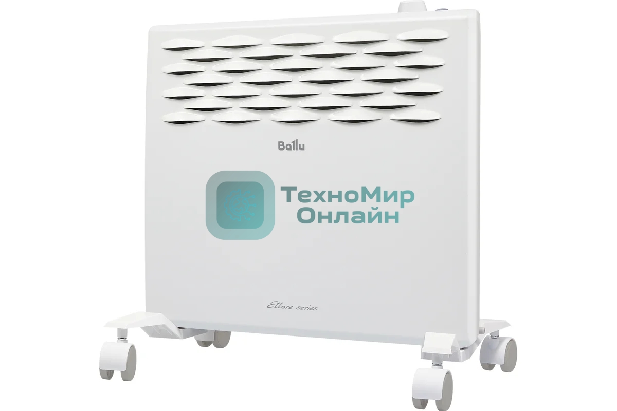 Конвектор электрический Ballu Ettore BEC/ETMR-500 белый, 500 Вт, 8 м2, термостат