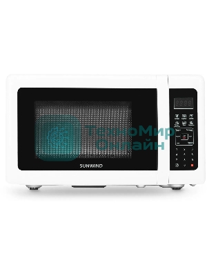 Микроволновая печь SunWind SUN-MW005 белый, 20 л, 700 Вт, переключатели - сенсор
