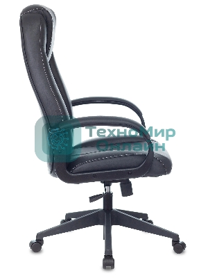 Кресло игровое Zombie 8 черный, искусственная кожа, крестовина пластик