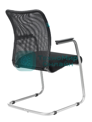 Кресло Бюрократ CH-599AV/TW-11 черный, экокожа, 120 кг, механизм качания