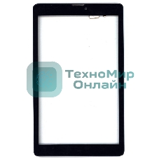 Сенсорное стекло (тачскрин) для Irbis TZ84, черное с рамкой