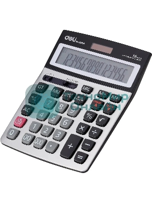 Калькулятор бухгалтерский Deli E39265 серый 16-разр.