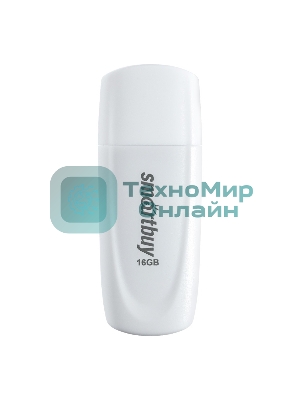 Флешка USB Smartbuy Scout White (SB016 Gb2SCW), 16Gb, USB 2.0, R/W 15/8, белый