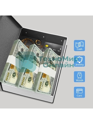 Сейф-книга Deli ET647 240x155x55 мм механический, синий