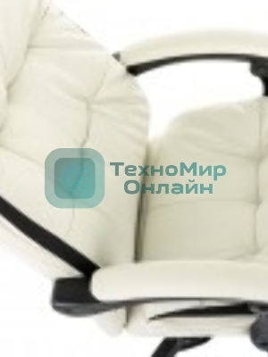Кресло Бюрократ CH-824MSG-BF слоновая кость, экокожа
