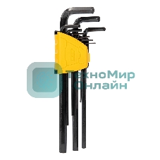 Ключи Deli Набор шестигранных ключей сверхдлинных Deli DL231309H 9 шт размеры 1,5,2,2,5,3,4,5,6,8,10мм, пластиковый держатель