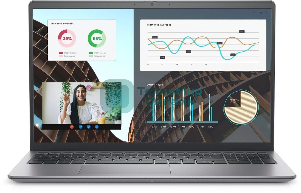 Ноутбук Dell Vostro 3530 3530-3650-1 (КЛАВ.РУС.ГРАВ.) черный 15.6