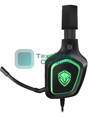 Гарнитура Defender Hinderer чёрный, проводная, подсветка