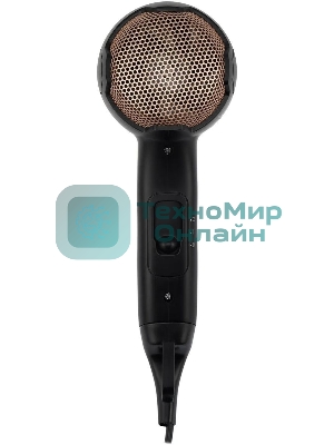 Фен Hyundai H-HDI0755 черный матовый, 2000 Вт, ионизация