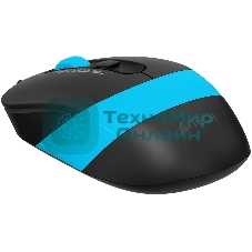 Мышь проводная A4Tech Fstyler FM10S черный/голубой, 1600 dpi, USB, кнопки - 4