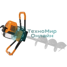 Мотобур Carver AG-43/000 бытовой 2-х такт. 1250Вт 1.7л.с. 43см3 6500об/мин