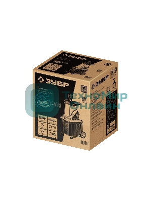 Измельчитель садовый электрический Зубр ЗИЭ-40-2500 р/с 40 мм, контейнер 50 л, 2500 Вт